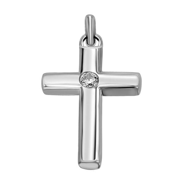 Bedra Anhänger Kreuz Diamant 585 Weissgold AHB00213.5