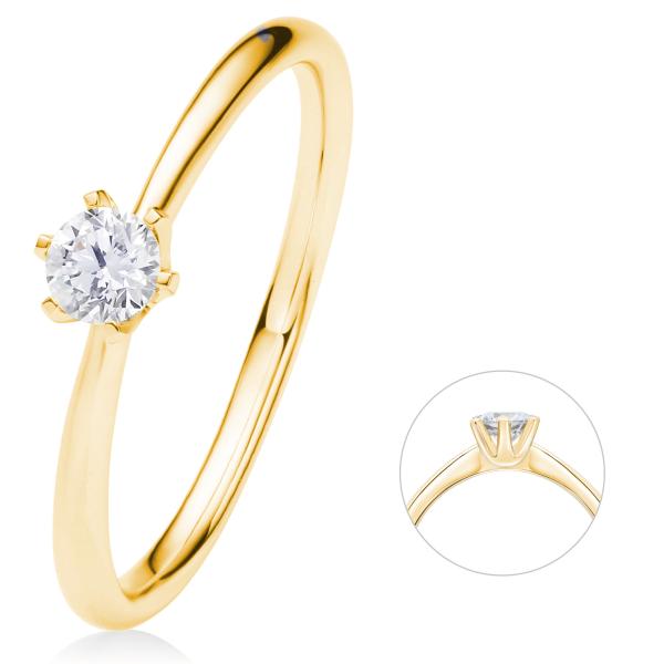 BEDRA SOLITAIRE DIAMANT RING GELBGOLD RB00146.2