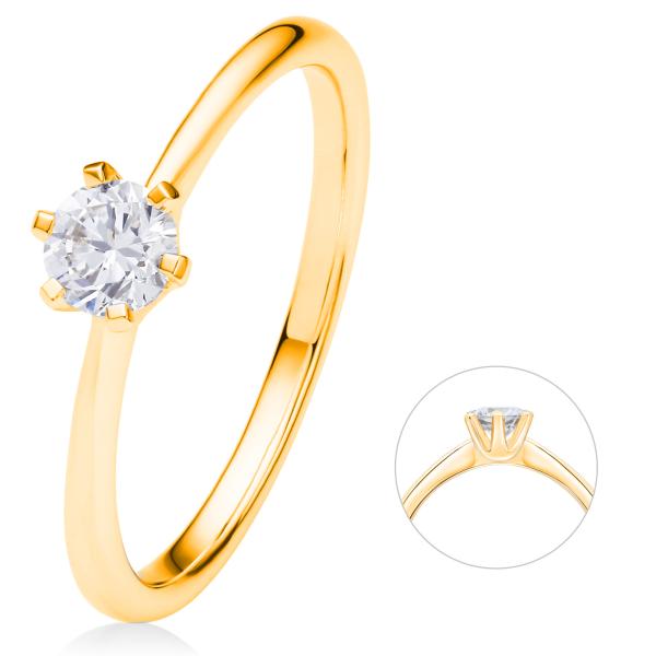 BEDRA SOLITAIRE DIAMANT RING GELBGOLD RB00148.2