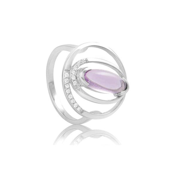 Breuning Lavendel Amethyst Ring Weissgold 41051720